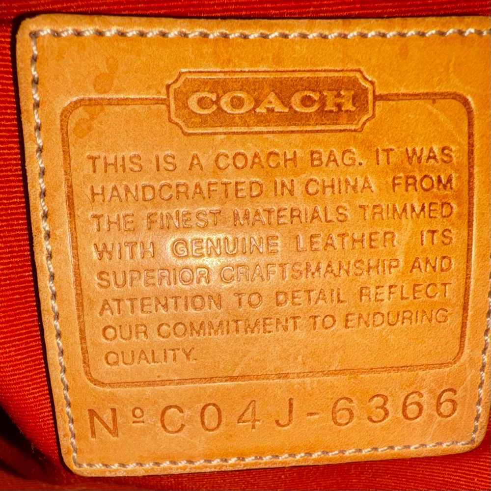 Coach Hampton Signature C top zip carryall Satchel 2004 Vintage - EUC - Picture 8 of 16